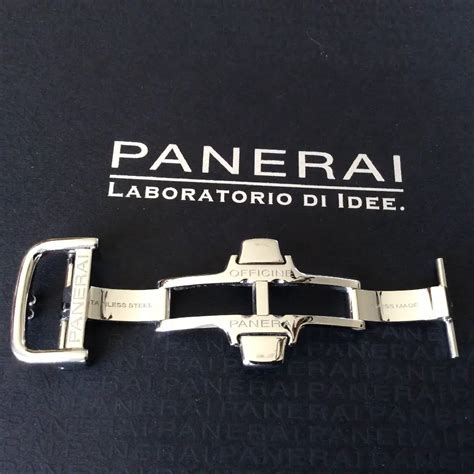 boucle déployante panerai|Panerai Boucle déployante Acier et titane satiné, 20 mm, Luminor .